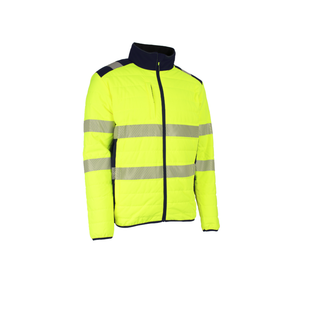 VESTE FLAKE HAUTE VISIBLITE JAUNE MARINE