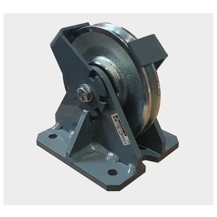 POULIE DE RENVOI FIXE AVEC CHAPES EN EQUERRE CABLE