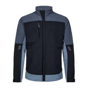 BLOUSON SOFTSHELL ENTIRE BLEU PROFOND/BLEU INTENSE