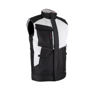 BODYWARMER DE PEINTRE CELESTE BLANC/GRIS NUIT