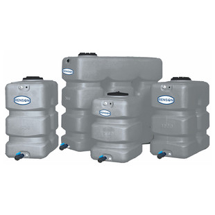 CUVE STOCKAGE VERTICALE GRISE ESPACE REDUIT 2000L PREEQUIPEE