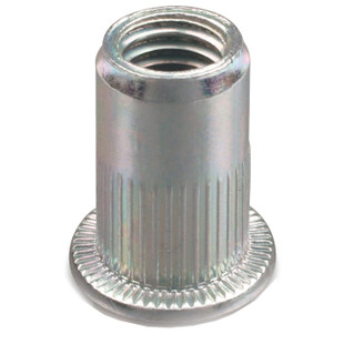 ECROU A SERTIR AVEUGLE ACIER TETE PLATE GOFIX ACPC (BOITE PLASTIQUE)