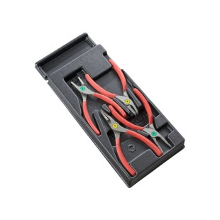 MODULE DE 4 PINCES POUR CIRCLIPS BECS DROITS ET COUDES MOD.PC