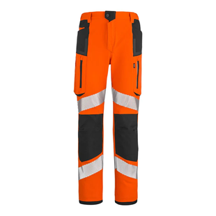 PANTALON HOMME STAR PI ORANGE FLUO/NOIR