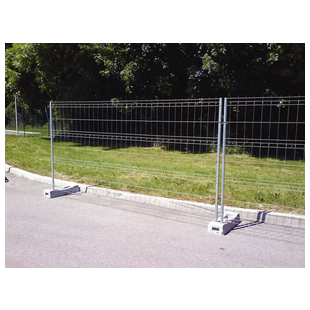 CLOTURE DE CHANTIER GRILLAGEE 2 TUBES 3,5 X 1,9 M M3DS