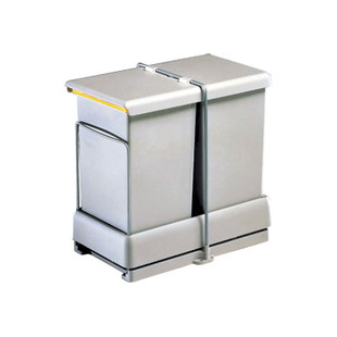 POUBELLE COULISSANTE 28L 2 SEAUX