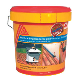 REVETEMENT SIKAGARD PROTECTION TOITURE INCLINEE TERRE CUITE 4 L