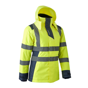 PARKA WOMEN HORA HAUTE VISIBILITE JAUNE NAVY