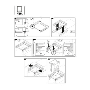CORBEILLE A LINGE POUR TIROIR EXTRACTIBLE