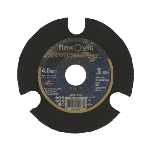 DISQUE A TRONCONNER MEULE DÉPORTÉE MEGA-VIEW-INOX-125X4X22,23