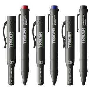 KIT MARQUEURS ANTI OBSTRUCTION ETUIS CHANTIER PACK 3 (NOIR BLEU ROUGE)