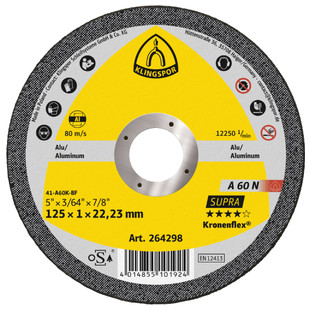 DISQUE A TRONCONNER ALU A 60N SUPRA 125X1X22,23MM