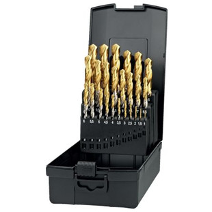 FORET QUEUE CYLINDRIQUE HSS TAILLE-MEULE "11.451" (EN COFFRET)