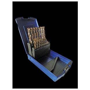 FORET QUEUE CYLINDRIQUE HSS COBALT 5% TAILLE MEULE COURTE "890" (COFFRET DE 19)