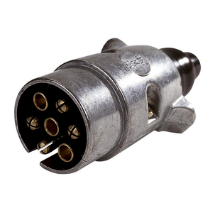 FICHE ET SOCLE NORMALISES 12 V 7 PLOTS