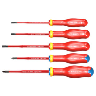 TOURNEVIS PROTWIST ISOLE 1000 V (JEU DE 5)