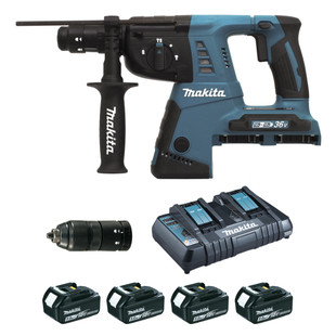 PERFORATEUR BURINEUR SDS-PLUS 2X18V 5AH 2,5J DHR264PT4J