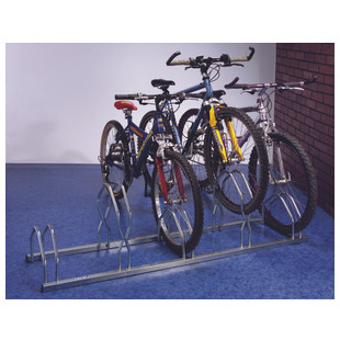 RATELIER 2 NIVEAUX POUR 5 VELOS COTE A COTE 160X33 CM