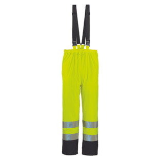 PANTALON HAUTE VISIBILTE HARBOR PU JAUNE/MARINE