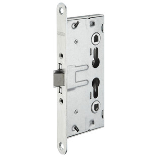 SERRURE A LARDER DE CHAUFFERIE REVERSIBLE BOUT ROND DOUBLE CYLINDRE "PROTECT"