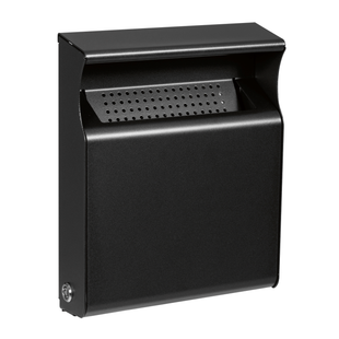 CENDRIER MURAL METAL 2L GRIS MANGANESE LIGNE KOPA