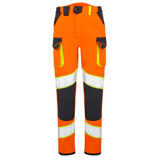 PANTALON HV HELIOS ORANGE FLUO/NOIR