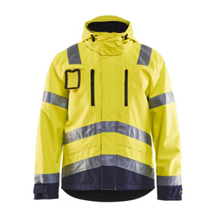 VESTE HAUTE VISIBILITE JAUNE/NOIR