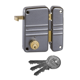 SERRURE CITY EN APPLIQUE A CYLINDRE ROND