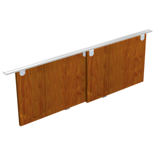 SYSTEME POUR PORTES COULISSANTES DE MEUBLE 2 PANNEAUX - MINI