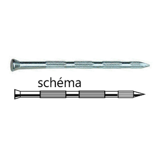 POINTE BETON STRIEE ZINGUEE 1 KG BTE PPN