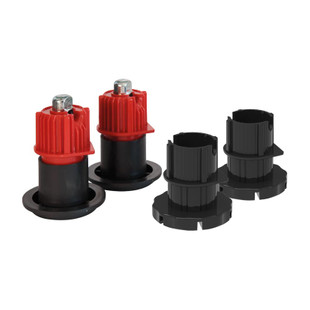 PIED PLASTIQUE NOIR AVEC REGLAGE FRONTAL