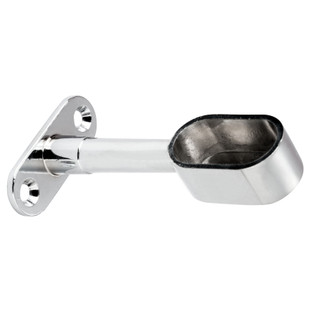 SUPPORT DE TUBE OVALE DIAM30X15 MM ZAMACK