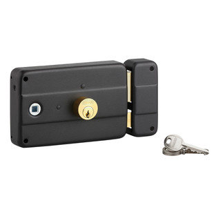 SERRURE EN APPLIQUE A CYLINDRE ROND