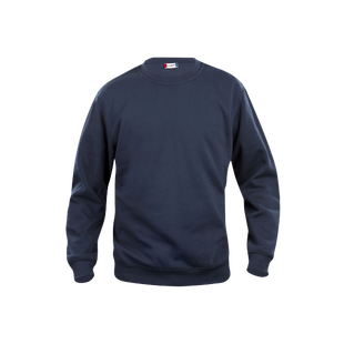 SWEATSHIRT BASIC ROUNDNECK DARK NAVY
