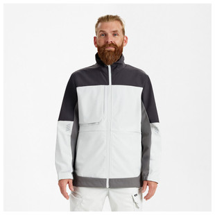 BLOUSON SOFTSHELLE ENTIRE BONE WHITE/ANTHRACITE GREY