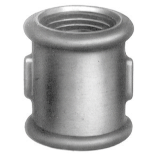 MANCHON EGAL FEMELLE A FILETAGE DROITE - DROITE - N°270 GALVANISE