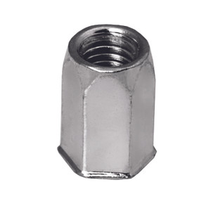 ECROU A SERTIR AVEUGLE ACIER TETE REDUITE AUTO-AFFLEURANTE CORPS HEXAGONAL