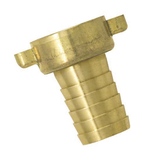 NEZ DE ROBINET CANNELE AVEC ECROU A AILETTES