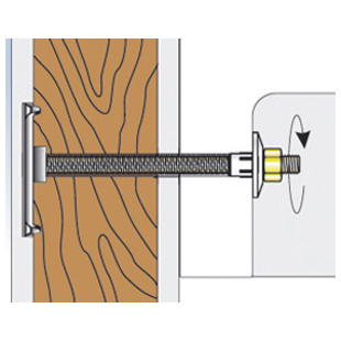 FIXATION POUR RADIATEURS WD/P 6X90 BTE 25