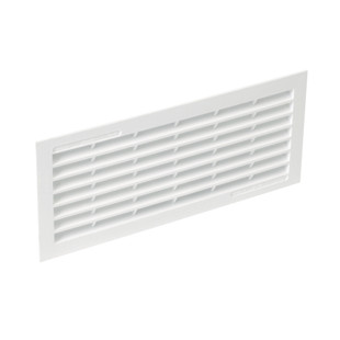GRILLE D'AERATION PVC AVEC MOUSTIQUAIRE RECTANGULAIRE