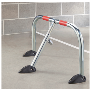 BARRIERE DE PARKING RABATTABLE 3 PIEDS RESINE CADENAS ECO