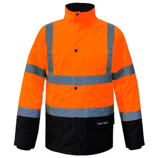 PARKA HAUTE VISIBILITE FIXE MACH ORANGE/NOIR