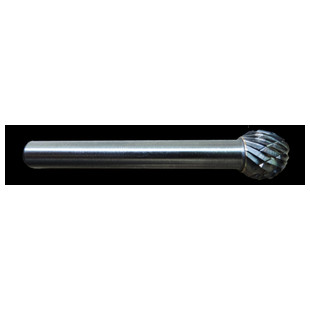 FRAISE LIME CARBURE SPHERIQUE DENTS CROISEES FORME D (KUD) "AT116"