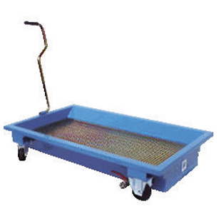 BAC RECUPERATEUR HUILE ACIER 60L MOBILE