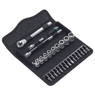 JEU DE CLIQUET ZYKLOP METAL PUSCH 1/4'' 8100 SA 7 (28 PIECES)