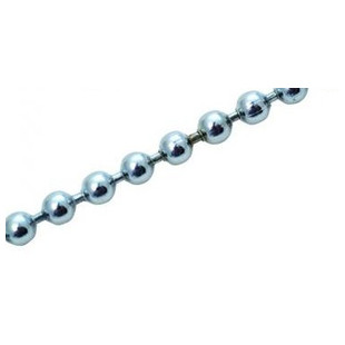 CHAINE BOULE LAITON CHROME 3.2MM BOBINE 50M