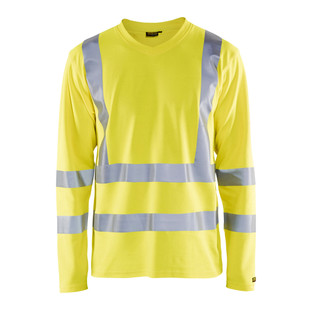 T-SHIRT MANCHES LONGUES HV JAUNE