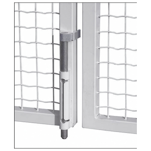 VERROU DE SOL EN ACIER GALVANISE A CHAUD REGLABLE  POUR PORTAILS