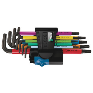 CLE MALE TORX AVEC RETENUE 967/9 TX MULTICOLOUR HF 1 (JEU DE 9)
