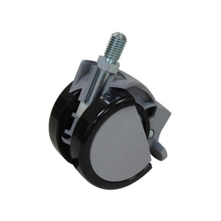 ROULETTE PIVOTANTE Ø 75MM AVEC PLATINE 42 X 42 MM